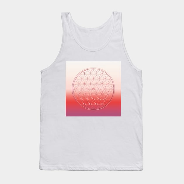 pink flower of life Tank Top by kallyfactory